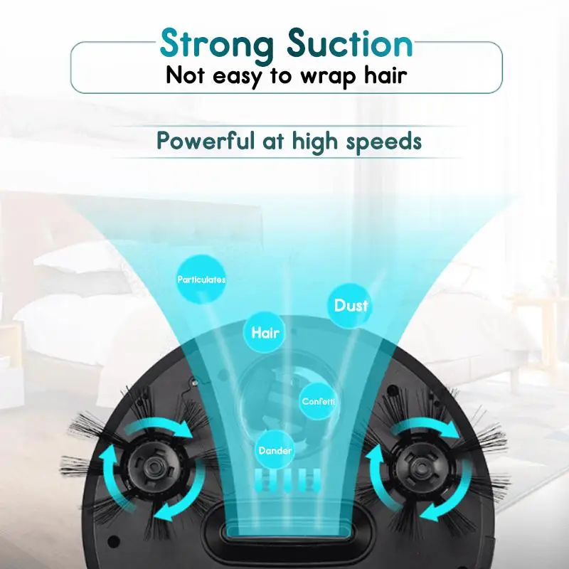 Home 4 in 1 Rechargeable Auto Cleaning Robot Smart Sweeping Robot Dirt Dust Hair Automatic Cleaner For Electric Vacuum Cleaners