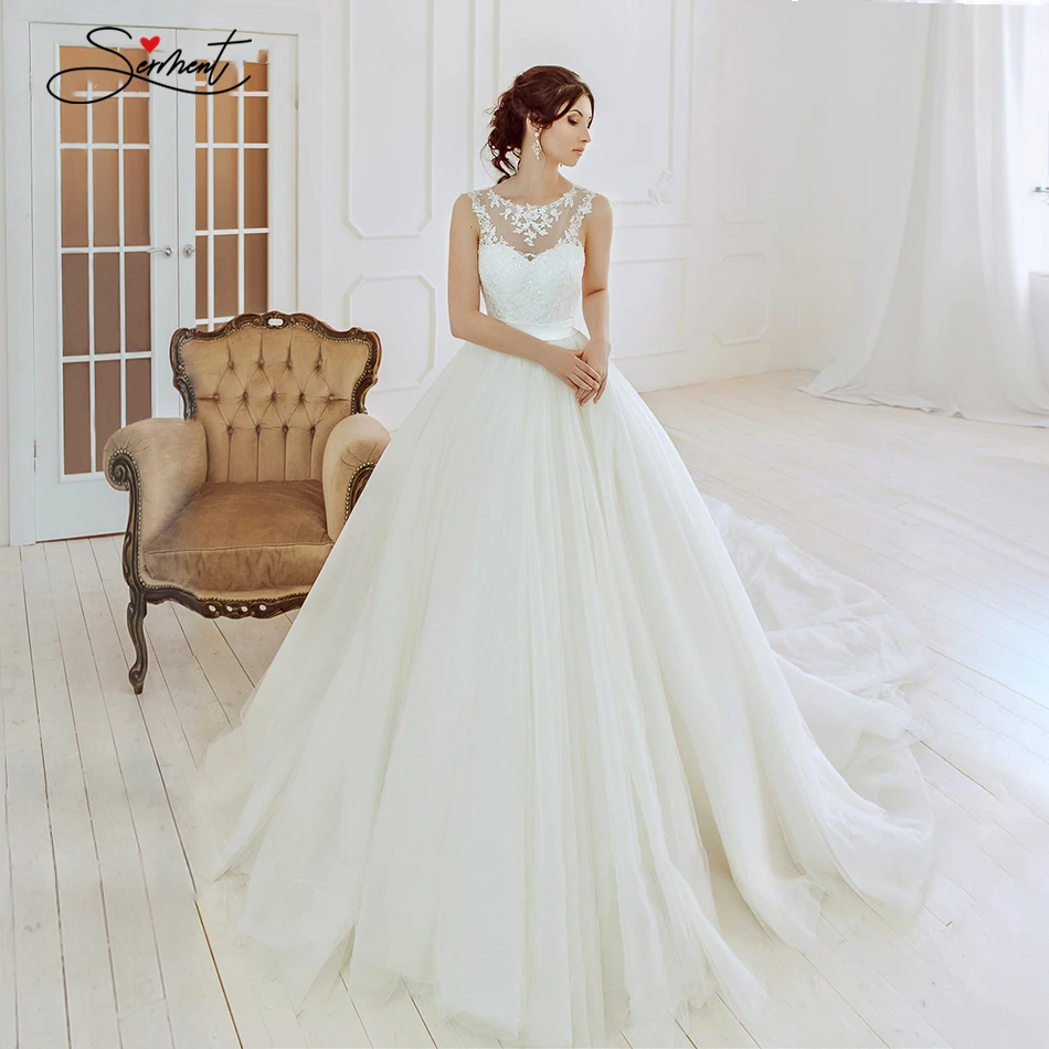 

BAZIIINGAAA Sleeveless Round Neck Simple Silky Organza Wedding Dress Wide Shoulder Strap Fashion Bride Support Tailor-made