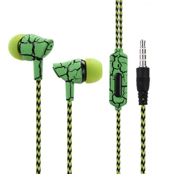 

High Quality SF-A10 Crack Braided 5 Colors Earphones Wire Stereo In-ear Earphone With Mic Volume Control