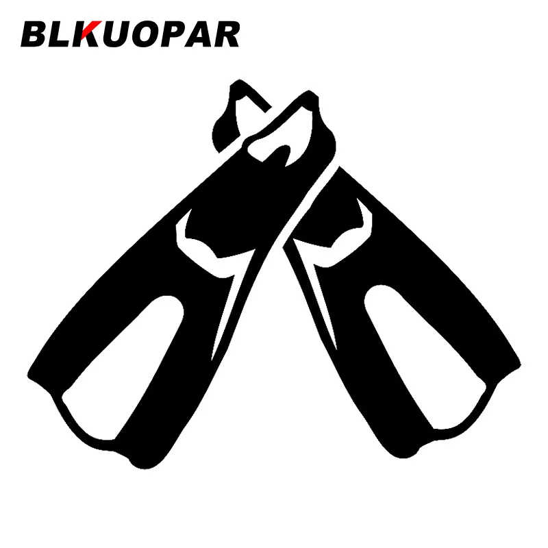 

BLKUOPAR for Diving Fins Flippers Car Sticker Personality Waterproof Decal Creative Surfboard Windshield Motorcycle Decoration