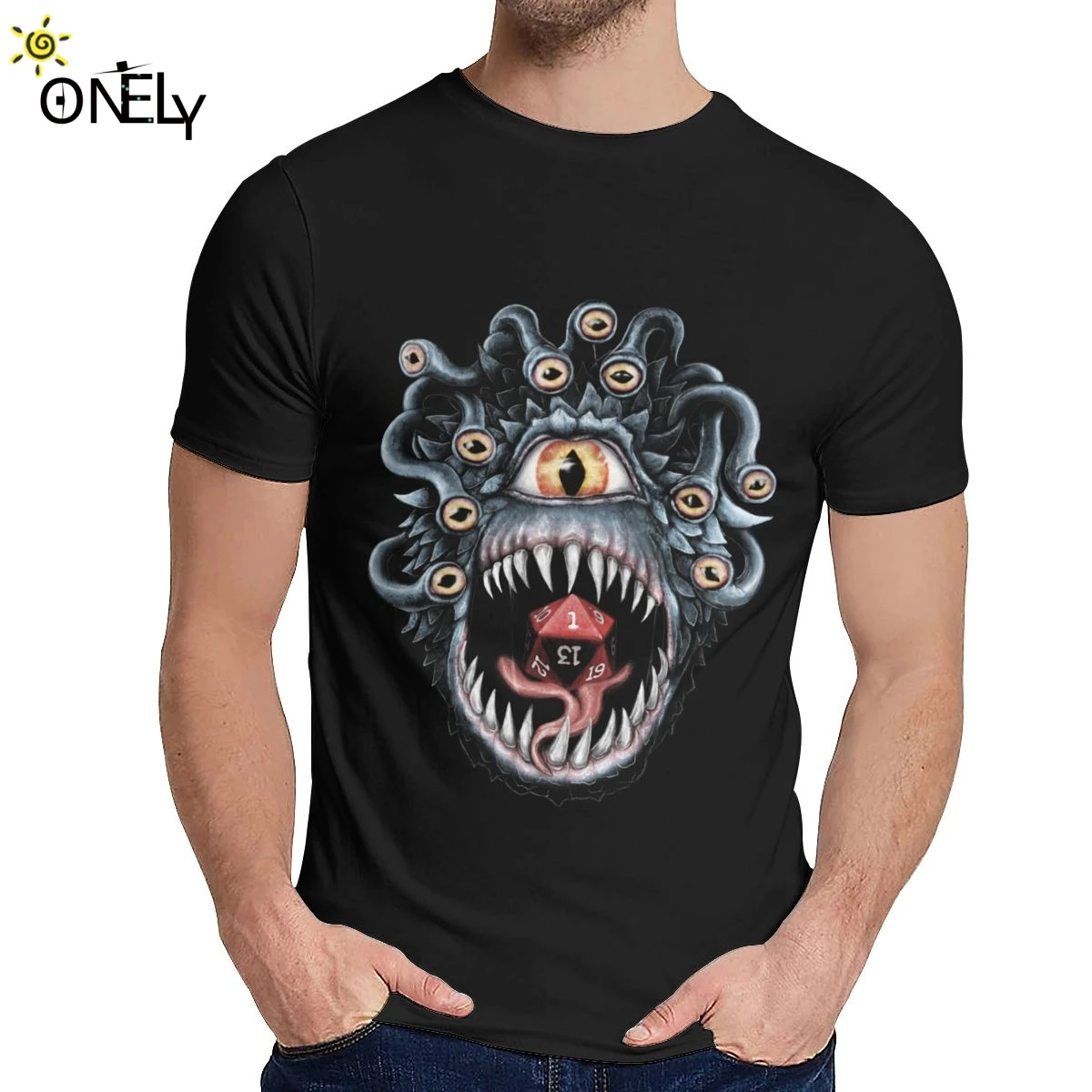 

Unisex T Shirt In The Beholder D20 Men T-Shirt Dice Critical DnD Dungeons And Dragon Comfortable Hot Sale