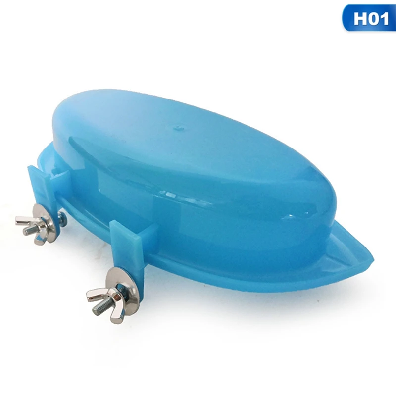 01 Bird Bathtub With Bird Mirror Small Oval Bird Bathtub Pet Cage Accessories Parrot Bath Shower Bathing Supplies Standing Box - Цвет: 01