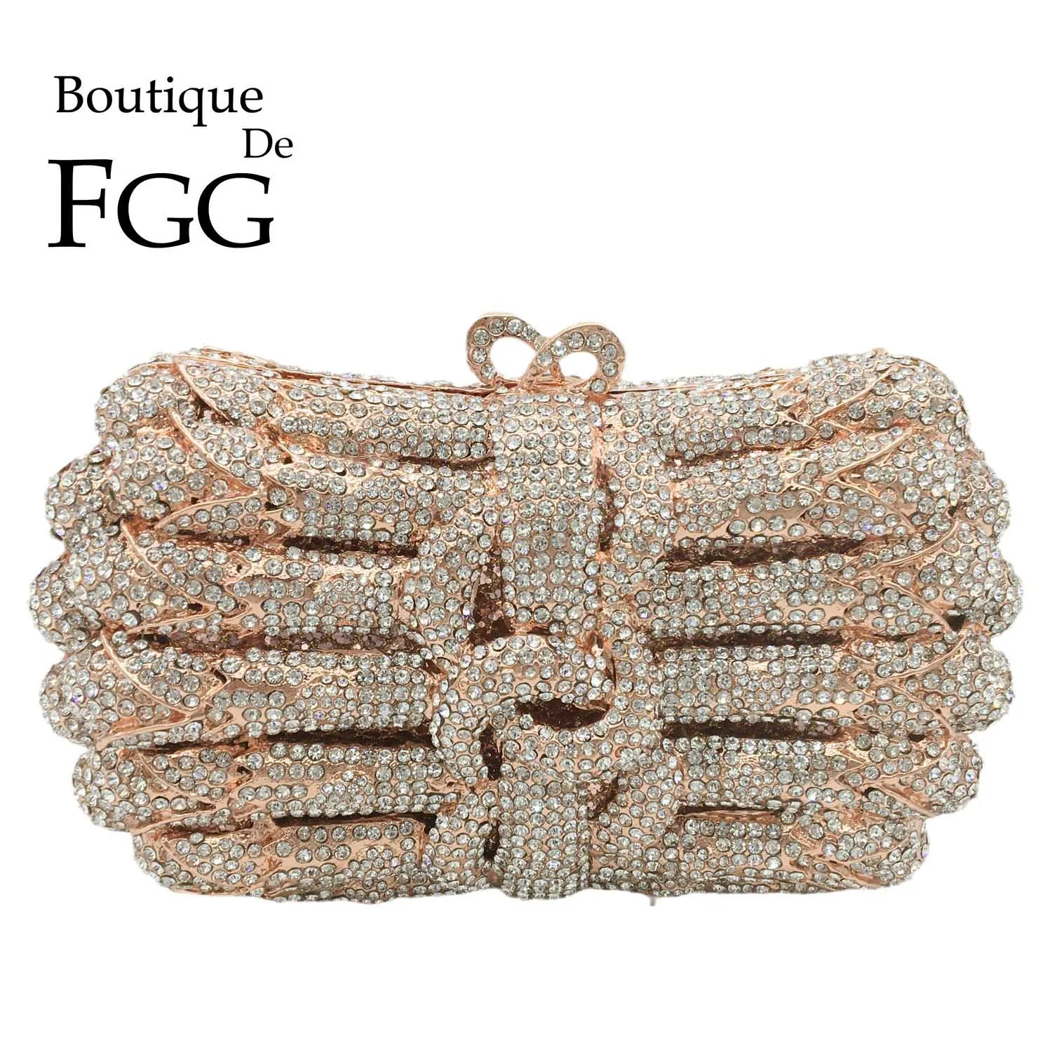 

Boutique De FGG розовое золото женские вечерние сумочки-клатчи со стразами свадебная Сумка-клатч со стразами вечерние сумочки Minaudiere