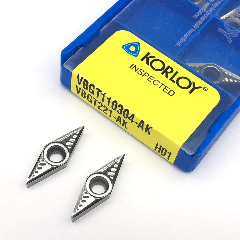 

10PCS VBGT110304 AK H01Aluminum Alloy Turning Blade Carbide CNC Lathe Tool Aluminum Alloy Wood Turning Tool
