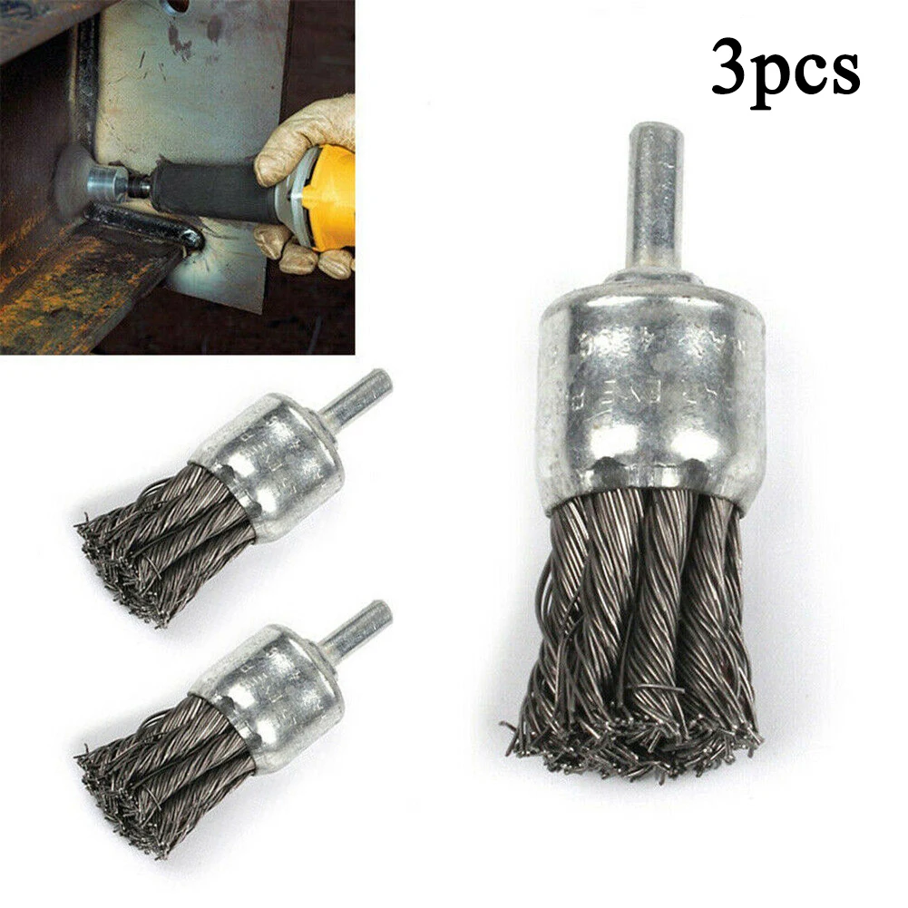 Die Grinder Cleaning Steel Knot Wire End Steel Brush Rust Paint Removal Tools
