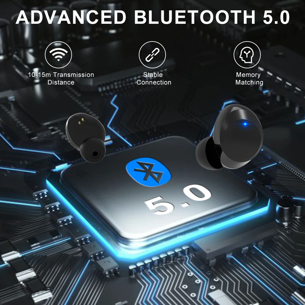 Беспроводные Bluetooth V5.0 наушники Myinnov M7 с сенсорным управлением стерео HD говорящие