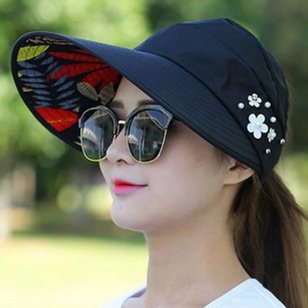 Hat Women autumn casual wild travel UV protection Korean version of the foldable sun protection sun hat visor hat