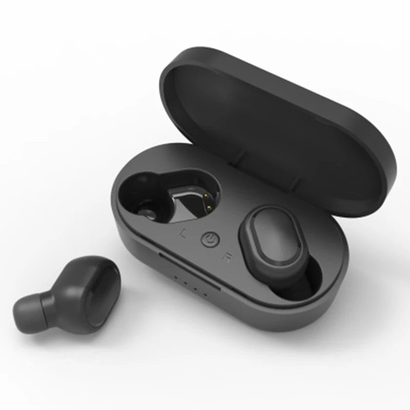 Черный M1 TWS Bluetooth наушники беспроводные наушники IPX6 водонепроницаемые бас стерео наушники гарнитура с микрофоном зарядная коробка PK A6S - Цвет: Черный