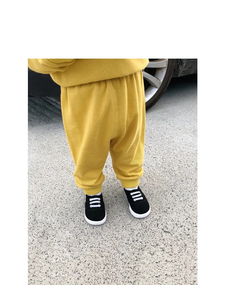 YYC Infant Children's Clothing GIRL'S Leggings Spring And Autumn Children Cotton Hoodie Ankle Banded Pants Versatile Infant Babi