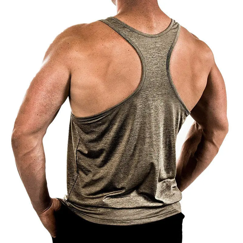 New summer Brand Quick drying Clothing bodybuilding Gyms tank top men Fitness Sleeveless Shirt Cotton men loose fashion vest