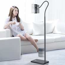 Adjustable Floor Stand Holder Treadmill Bed 4.6-12.9 Inch Tablet Phone Holder Mount Flexible Gooseneck Stable Base for Ipad Pro