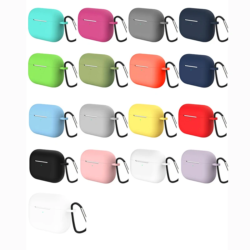 

Ultra-thin Silicone Case For Apple Airpods Pro Earphone Case Wireless Bluetooth Headset Cover Shockproof Bag For Air pods pro 3