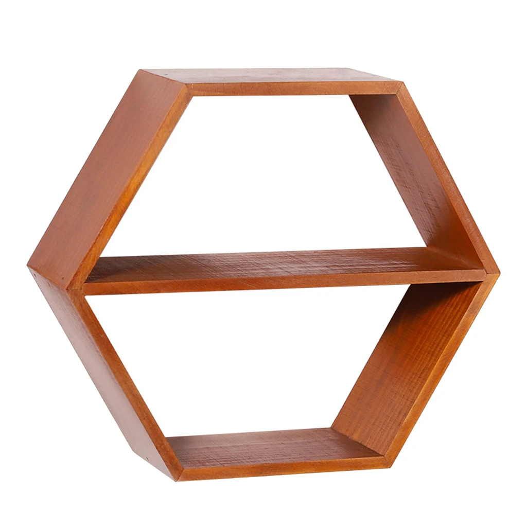 Wooden Shelf Wall Mounted Storage Rack Shelves Floating Magazine Books Display