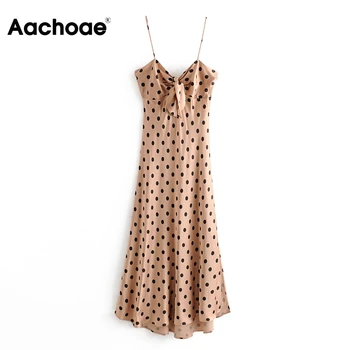 

Sexy Bow Polka Dot Strapless Dress Women Summer Satin Split Party Dress Ladies Elegant Off Shoulder Bodycon Midi Dress Vestidos
