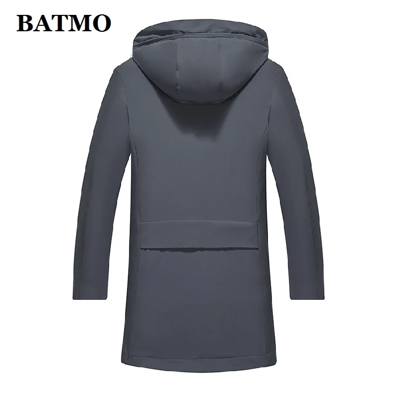 BATMO Новое поступление зимние высококачественные мужские парки с капюшоном, мужские зимние куртки с капюшоном HLF8806-1