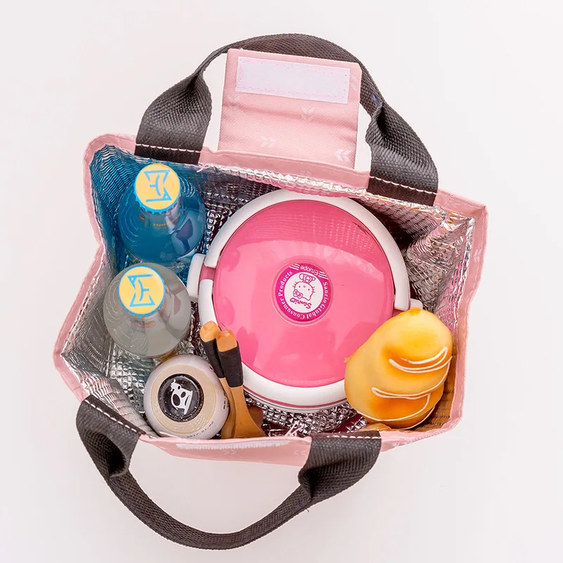 Женская сумка-тоут с листьями, Термосумка для обеда, серый, розовый, водонепроницаемая, Оксфорд, пляжная сумка для обеда, Студенческая сумка для еды, пикника, детская, мужская сумка-холодильник