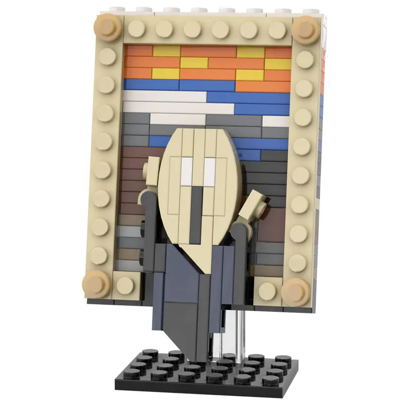 Строительные блоки известного художника Skrik с изображением крика MOC | Игрушки и