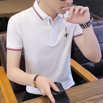 

Men's short sleeve t-shirt fashion casual clothes half sleeve 7609