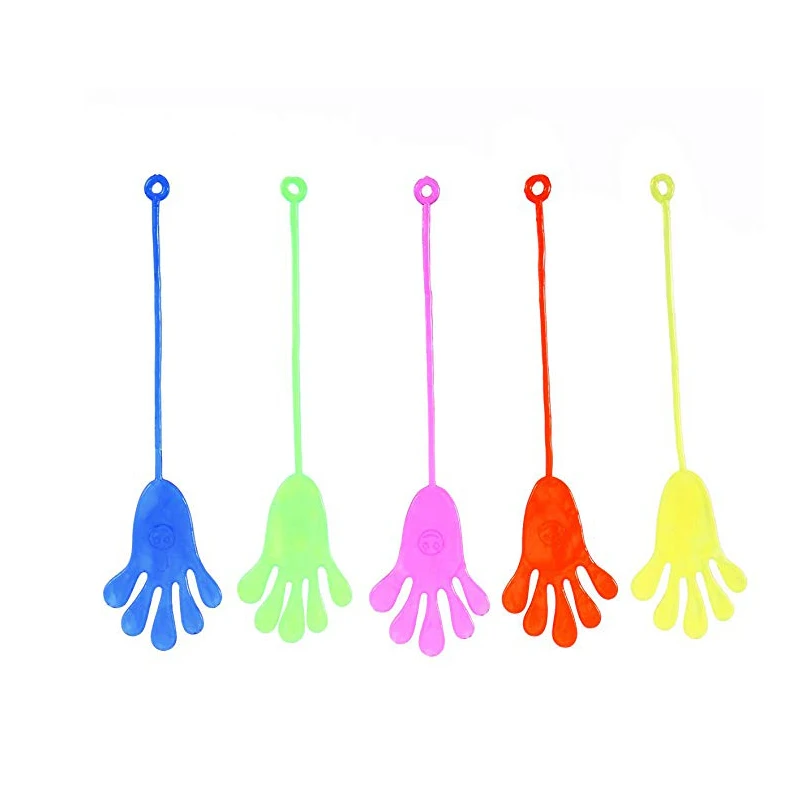 24 шт. Липкие Пальцы забавные игрушки для вечеринки Wacky Fun эластичные липкие руки игрушки для сенсорных детей - Цвет: color random