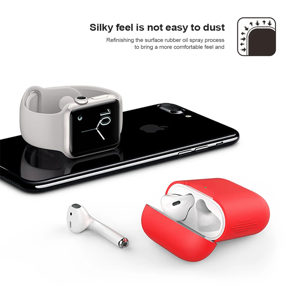 Мягкий силиконовый чехол для наушников для Apple Airpods 2 аксессуары беспроводные Bluetooth наушники Защитный Чехол Air Pods 1 Tws i500 i9s