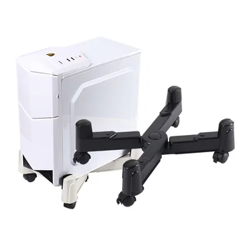

Universal Pc Case Holder X-type Adjustable Cooling Computer Host Support Bracket Mainframe Cpu Stand Seat with 5 Swivel Wheels