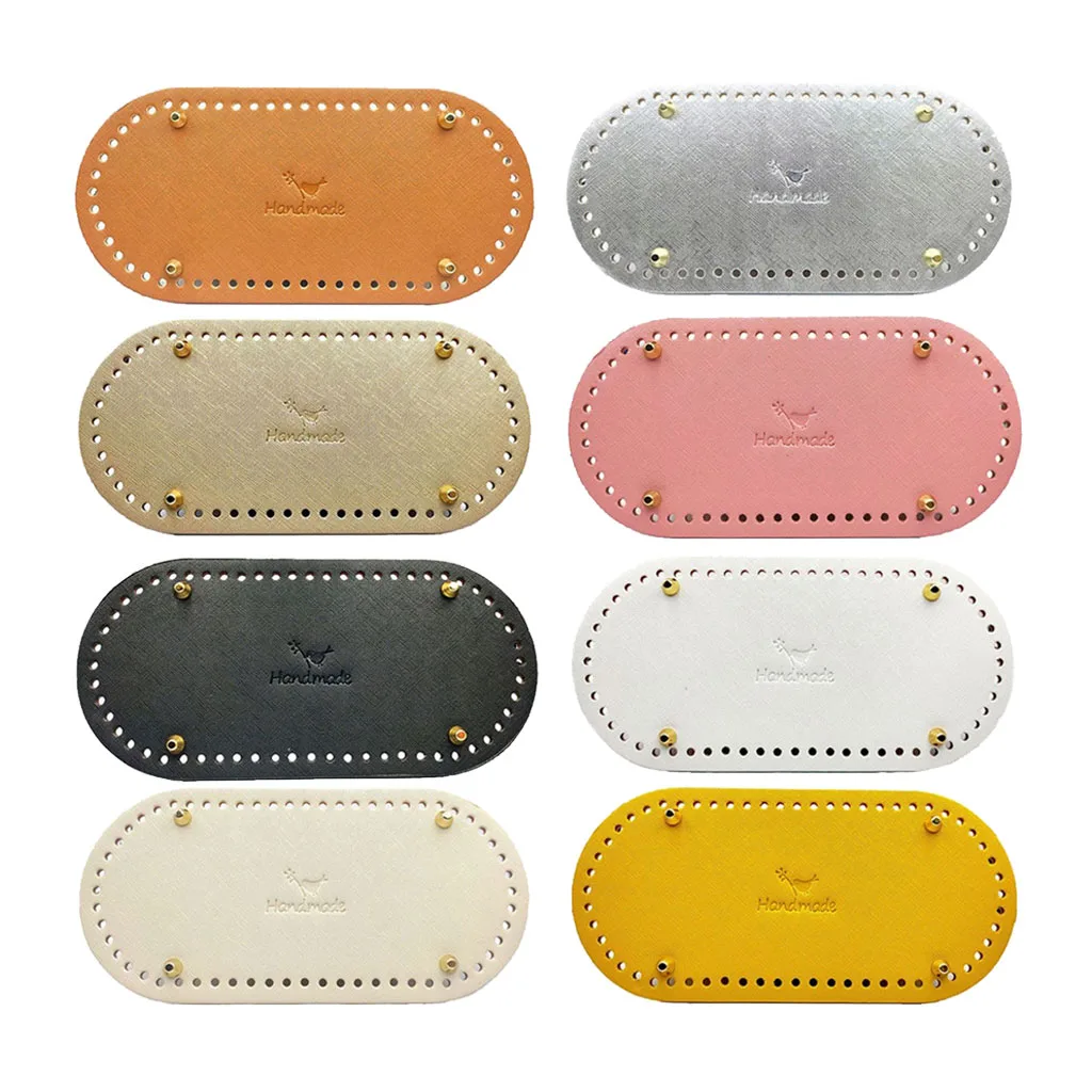 Pre-punched DIY Knitting Bags Bottom Pad Insert Base Crochet Bag Making Supplies (8 Color Choose)