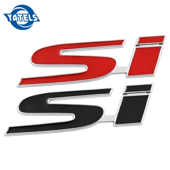 

1 PCS 3D Metal Car Sticker Auto Body SI Emblem Badge Logo Decal For Honda Civic Si Accord Crv Hrv City Car Styling Accessories