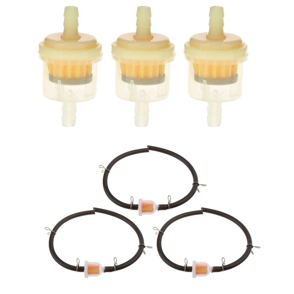 6PCs Mini Moto Gas Hose Line Fuel Filter Tube for 47cc 49cc Chinese Quad ATV 4-Wheeler Dirt Pocket Bike Mini Motorcycle