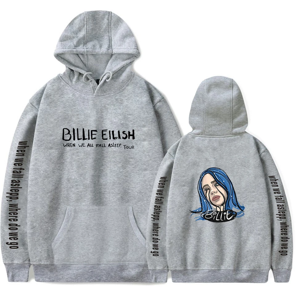 Новая Толстовка Billie Eilish, женская и Мужская Повседневная Толстовка, 2d-теплый популярный детский Модный пуловер в стиле знаменитостей розового и белого цветов