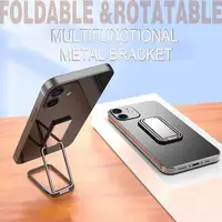 Adjustable RotatableCell Phone Stand Finger Kickstand Desktop 360 Degree Folding Magnetic Smartphone Stand