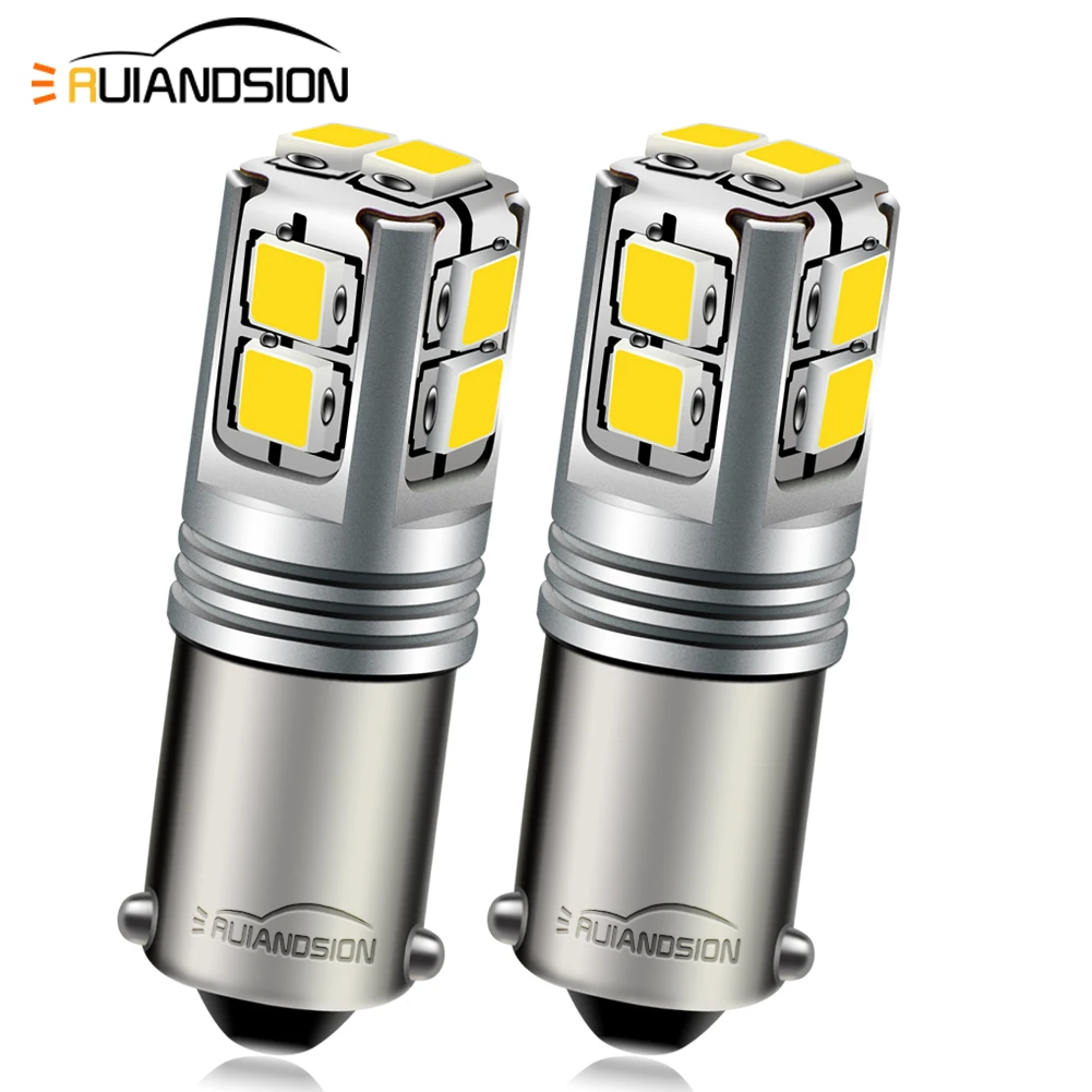 2 шт. Canbus BAY9S BA9S BAX9S грузовик H6W H21W T4W 3030 10SMD светодиодные фонари заднего хода