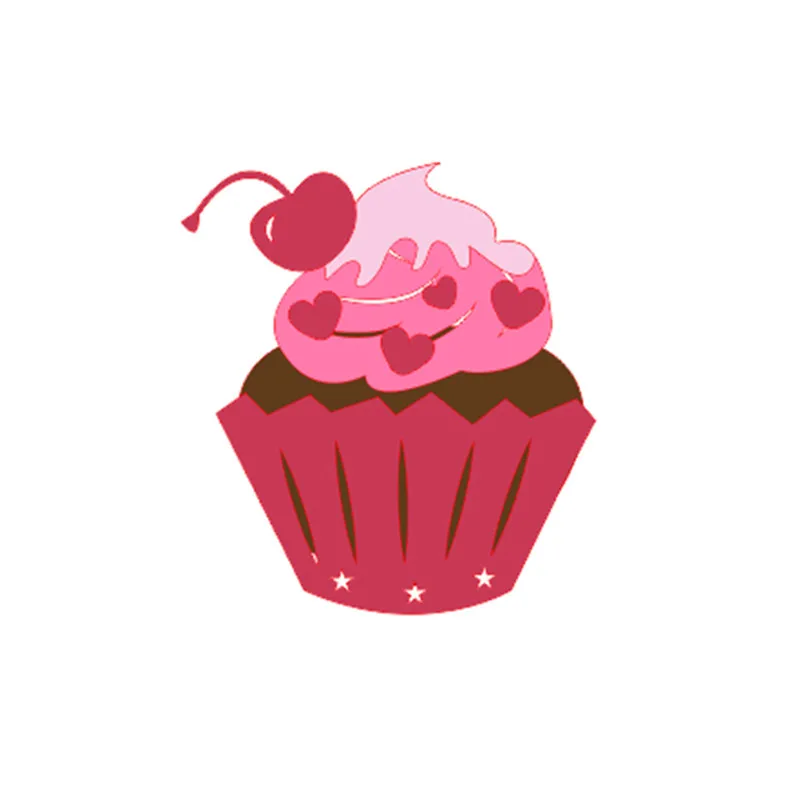

Naifumodo Cup Cake Metal Cutting Dies Cherry Strawberry Dessert Dies New for DIY Scrapbooking for Card Making Embossing Stencil