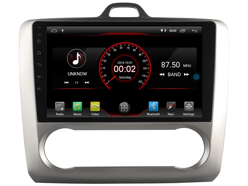 Автомобильный Android 9,0 плеер для фокуса на 2005 2011 магнитофон 4G Lte sim-карта радио с Bluetooth и GPS головное устройство 2.5D ips экран