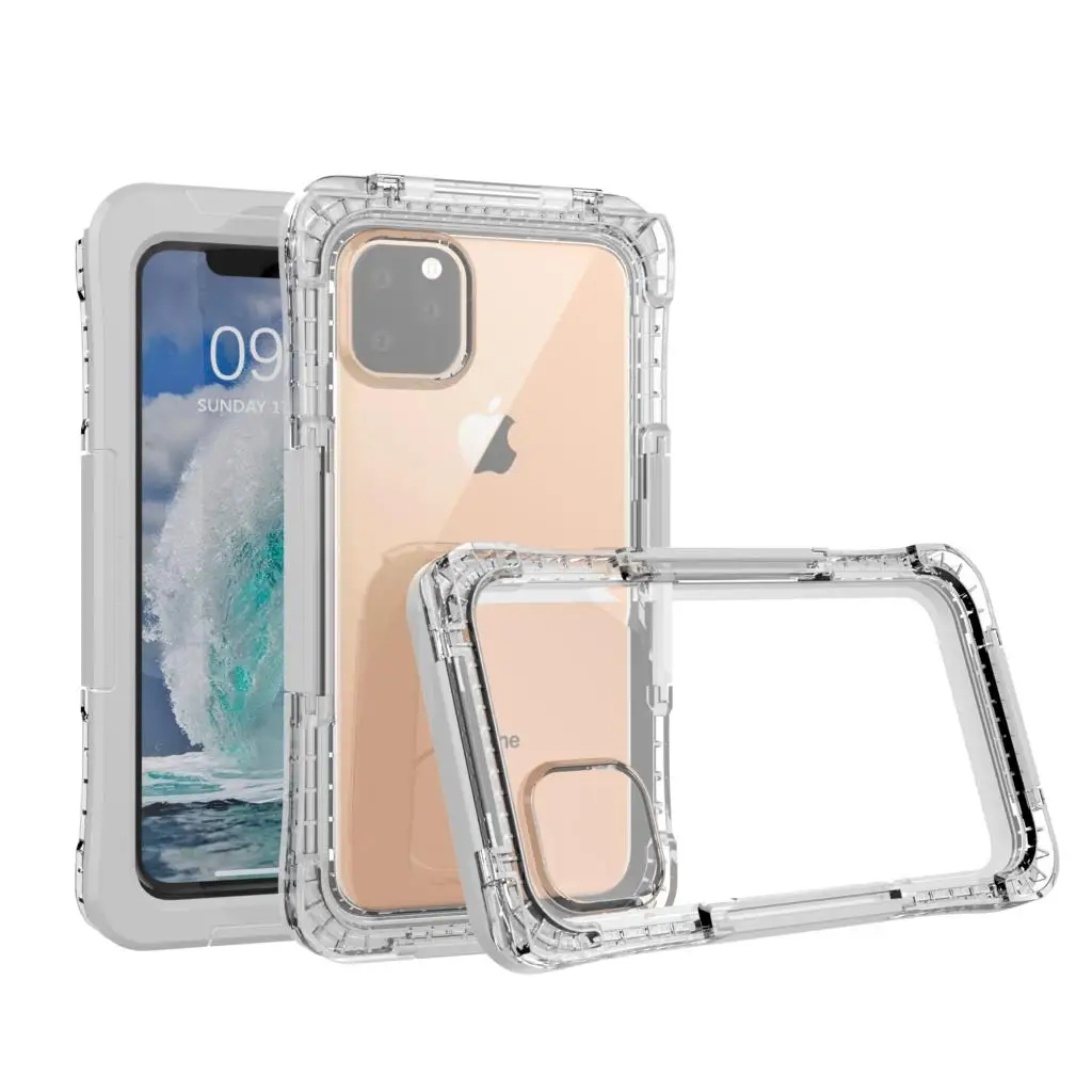 IP68 Водонепроницаемый чехол для телефона iPhone 11 Pro Max X XR прозрачный подводный чехол для iPhone XS Max 6 6s 7 8 Plus 5 5S SE чехол