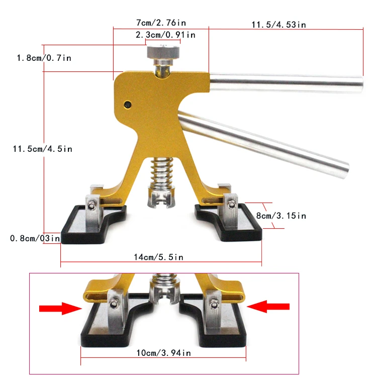  New Adjustable Pressure Pliers Car Sag Repair Tool Set Dent Repair Kit Repair Tool Group Free Sheet