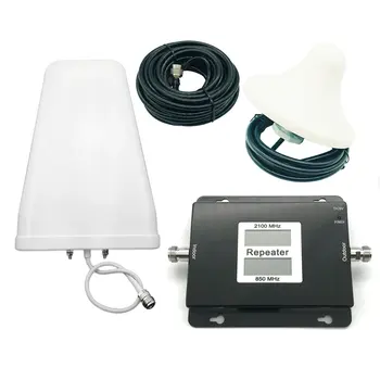 

Professional Portable Size 3G Dual Band GSM/WCDMA 850/2100mhz Cell Phone Signal Booster 3G Repeater Amplifier