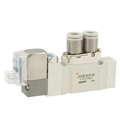 SY3000 DC 24V нажимной рычаг блокировки Электромагнитный Клапан