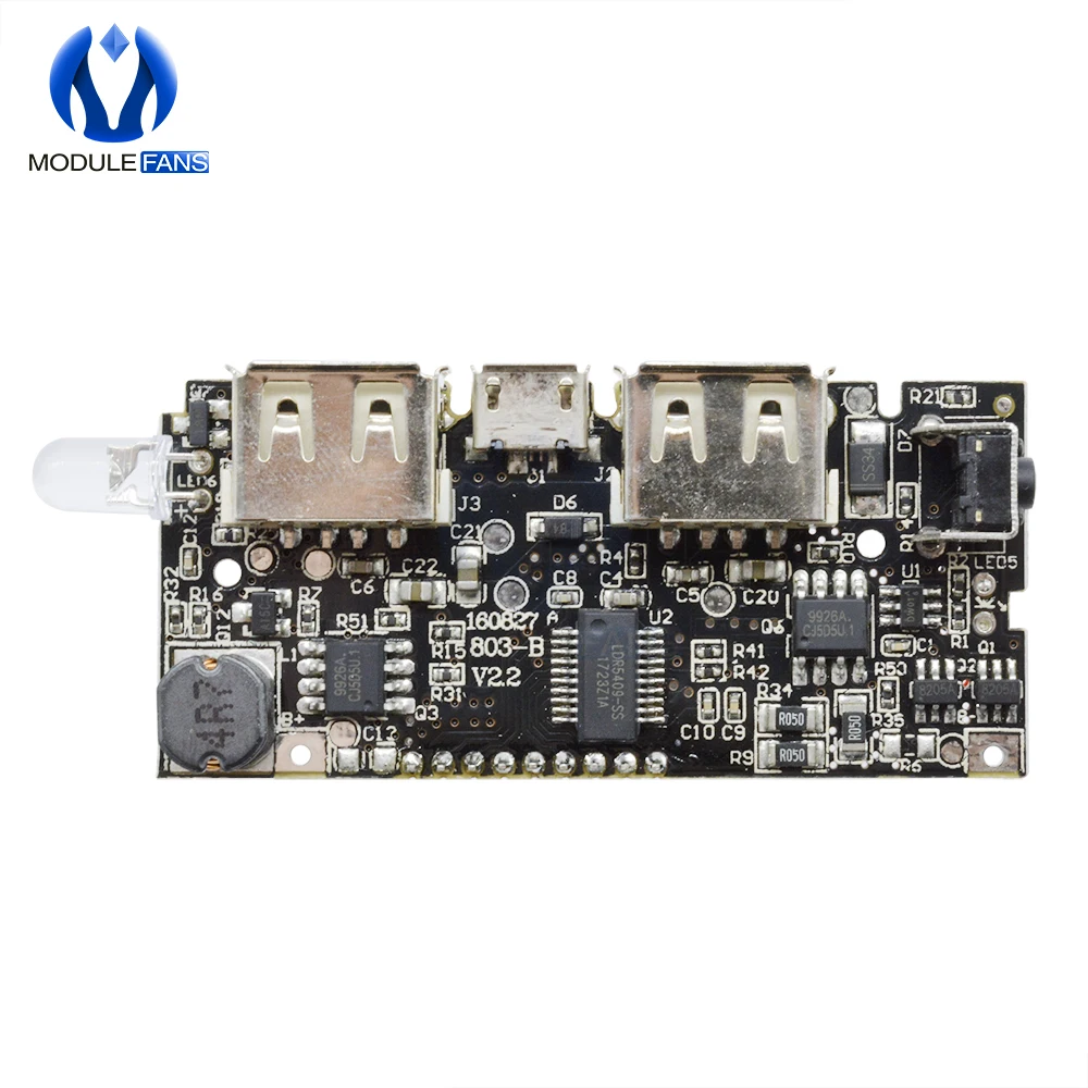 Внешний аккумулятор 18650 зарядная плата модуль Micro USB 5 В вход ЖК дисплей для