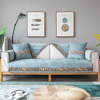 

1/2/3/4-seater Sofa Cover Universal Slipcovers Chenille Couch Cover Towel Cushion Couches Sofa Pad Living Modern Covers Room For