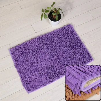 

Bath Mat,Extra Soft and Absorbent Microfiber Shag Rug,Non-Slip Bath Carpet for Bathroom Shower Chenille Mat