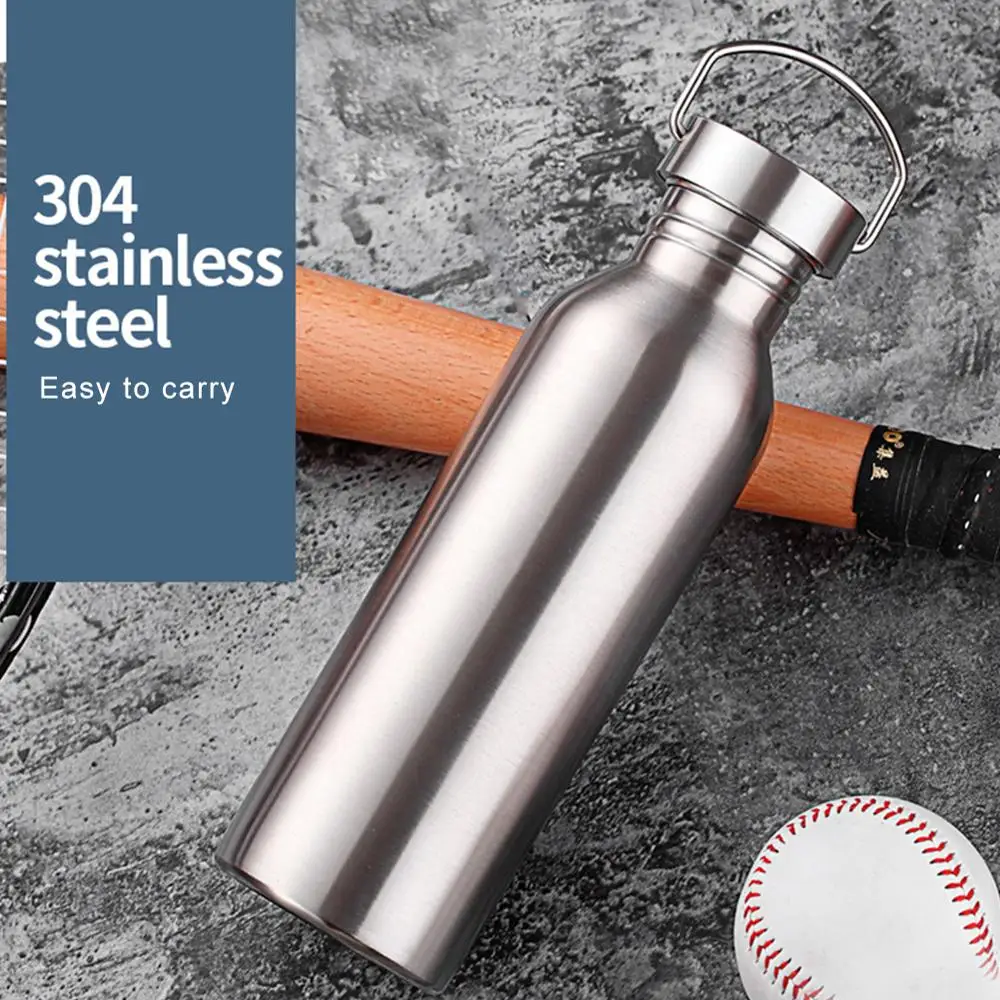 

Stainless Steel Water Bottle Thermos Flask Leak-proof Single Wall Insulated Large Capacity Wide Mouth Hot Cold Water Bottle