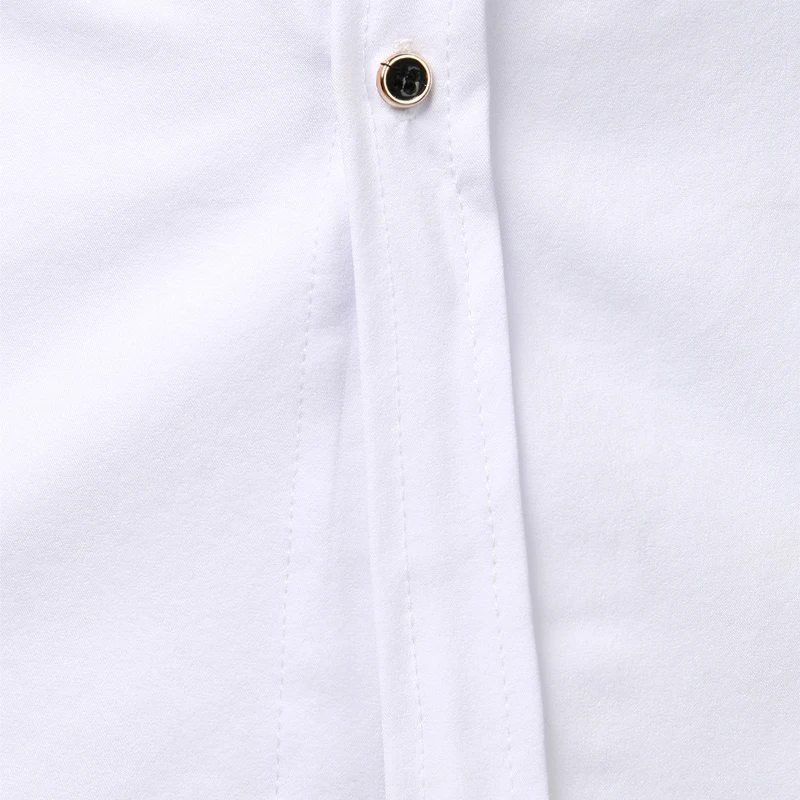 Мужская рубашка с золотой вышивкой, Мужская брендовая рубашка с воротником-стойкой и длинным рукавом, Повседневная приталенная Мужская одежда, модные вечерние мужские рубашки на выпускной