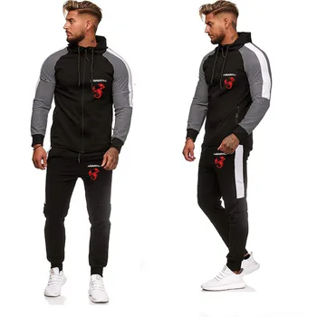 

Hoodies Men Sets for Abarth Car Logo Printed Sportwear Men Hoodies + Pants Casual Jogging Tracksuit Mens Hoodies Pants Suit
