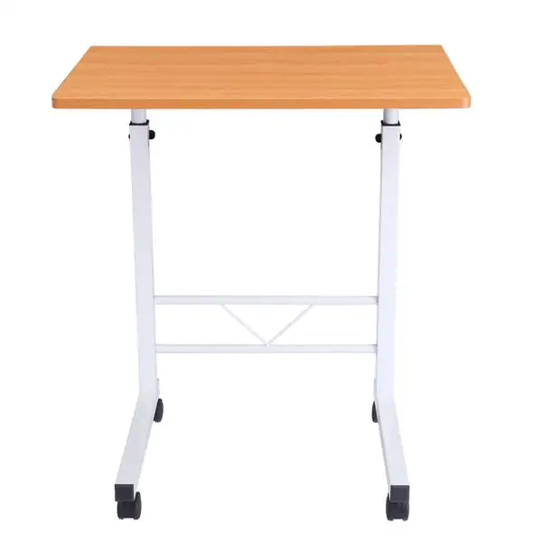 

New And High Quality P2 15MM Chipboard Steel Side Table With Wheel Adjustable Mimi Desk For Classroom Home Table