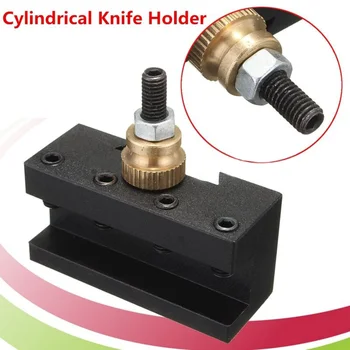 

Black Mini Lathe 1/4\"-1/2\" Turning Tool Holder Tool Post Facing Milling 659120