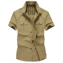 男性プラスサイズm-5xl屋外シャツ半袖通気性夏100%コットンスポーツキャンプ登山戦術陸軍男性シャツ(China)