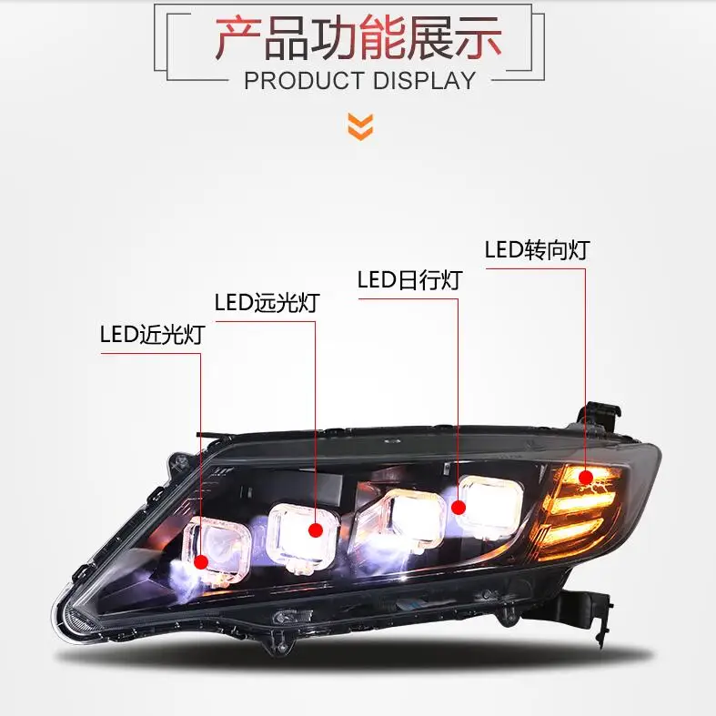 Автомобильный бупмер головной свет для Honda City фары Cruiser автомобильные аксессуары все светодиодный противотуманные фары