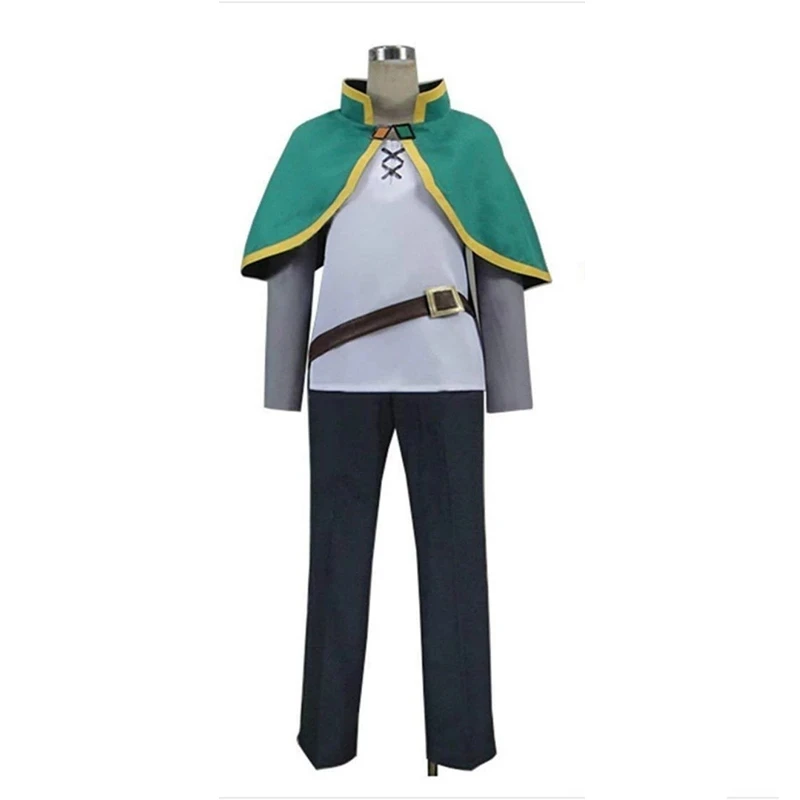 Kono Subarashii, Sekai Ni Shukufuku O! Costume De Cosplay Satou Kazuma  Konosuba Kazuma, Ensemble De Vêtements Avec Perruque Verte - Trajes De  Cosplay - AliExpress