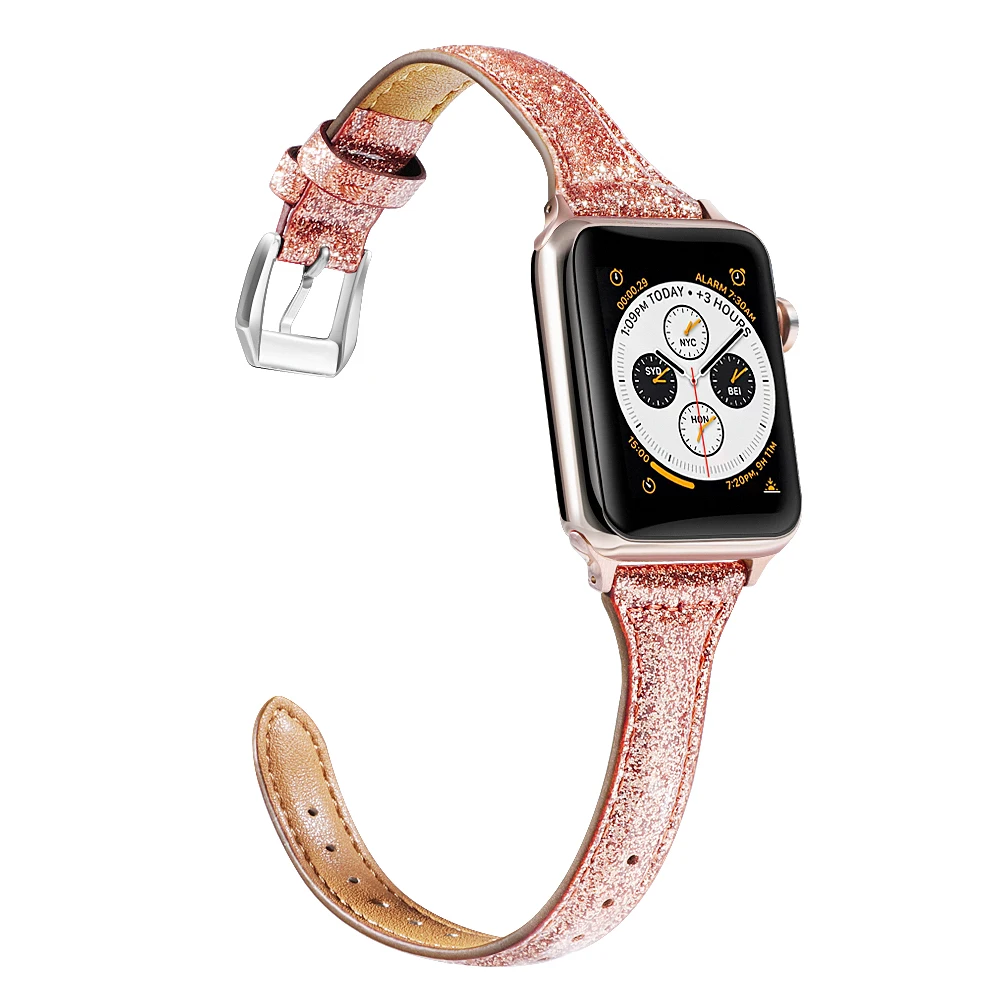 Ремешок из натуральной кожи для iWatch 5 4 3 2 1 сменный ремешок с классической пряжкой для часов Apple Watch 42 мм 38 мм 40 мм 44 мм