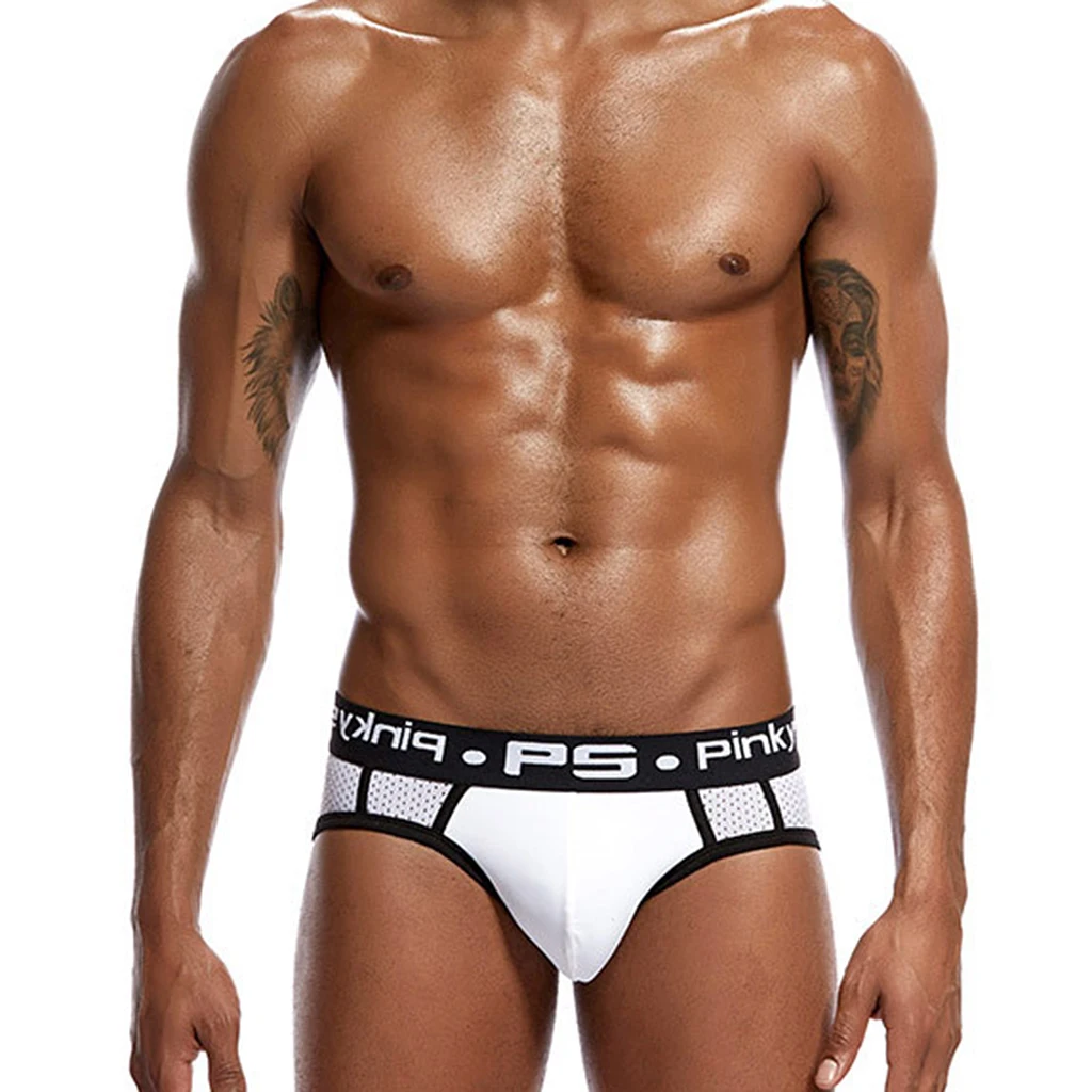 Soft Stretch Mesh Panties Briefs Flex Sports Underwear for Men